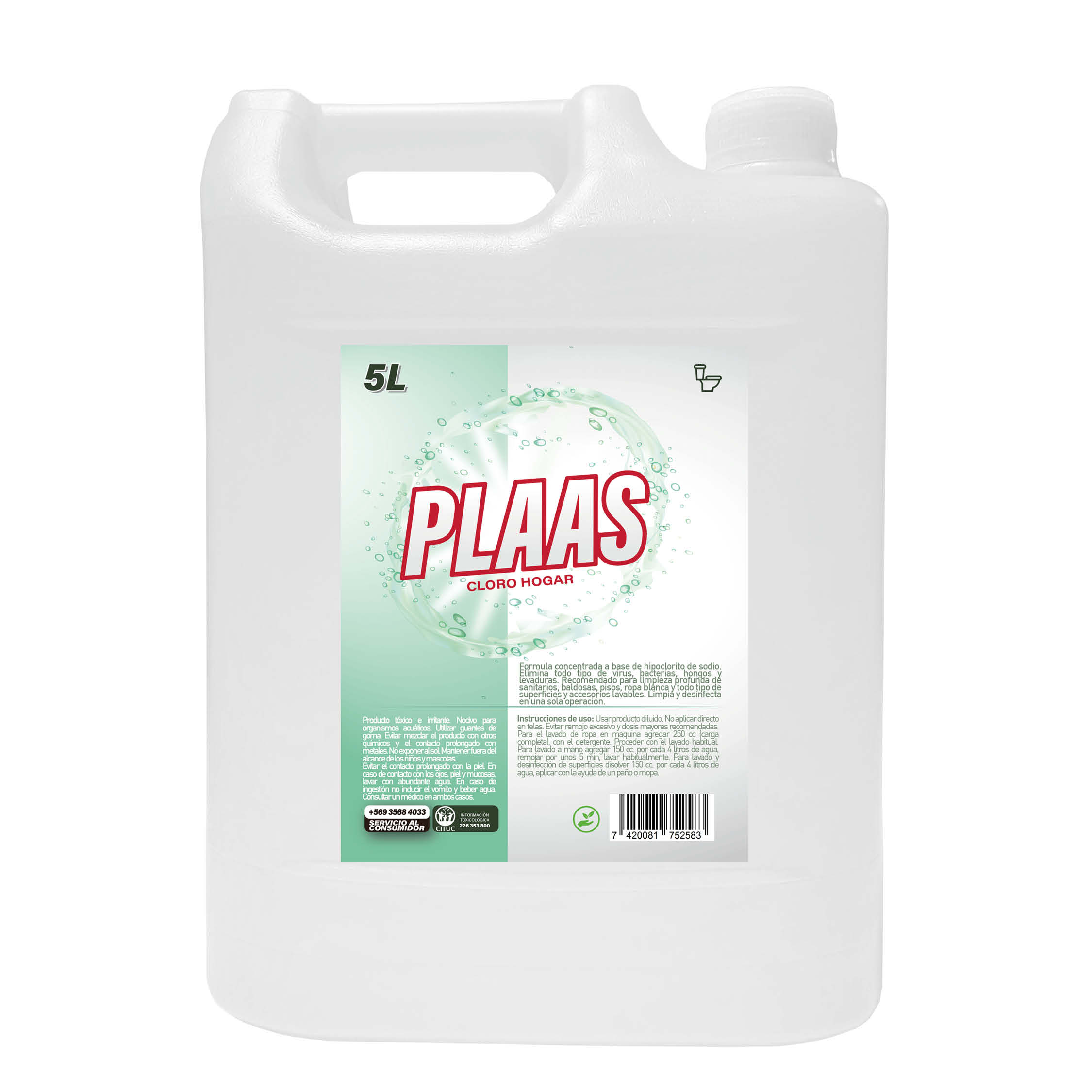 Cloro Hogar Plaas