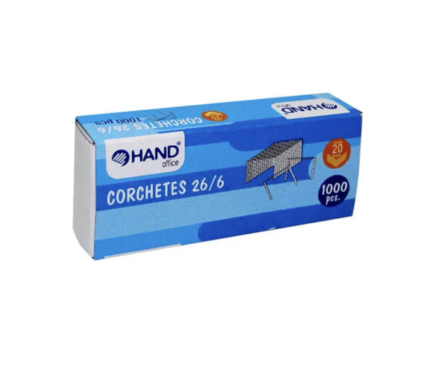 Corchetes 26/6 Pack 1.000 Unidades Hand
