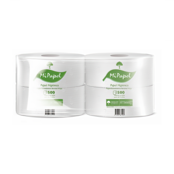 Papel Higenico Mi Papel 500 Mts. H/S Pack 4 Unidades