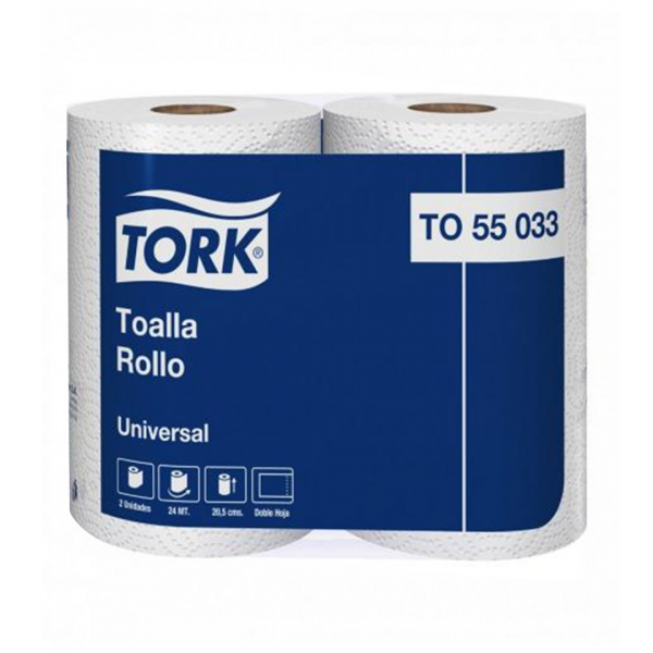 Toalla Tork Universal D/H 24 Mts. Pack 2 Unidades