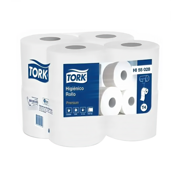 Papel Higenico Tork Premiun 50 Mts. D/H Pack 4 Unidades