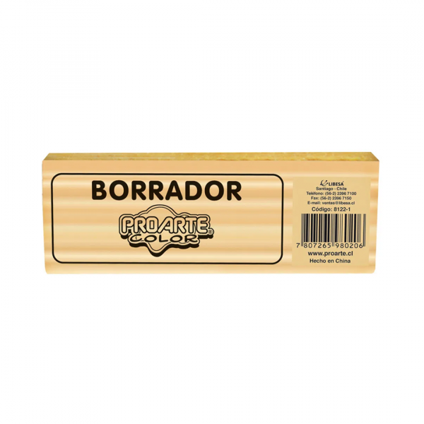 Borrador Pizarra Madera Proarte
